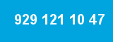 929 121 10 47 929 121 10 47